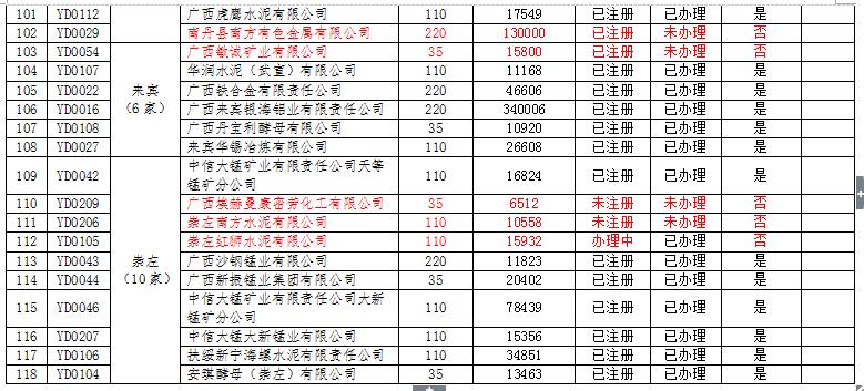 廣西電力市場交易主體名單