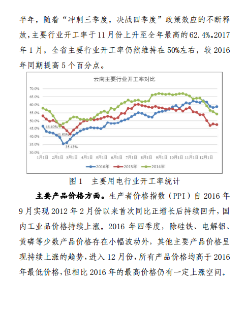 昆明電力交易中心發(fā)布2017年1月云南電力交易月報