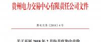 10億千瓦時 貴州《關于開展2018年2月份月度集中競價、掛牌交易的通知》