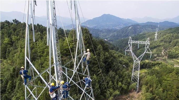 加緊建設安徽寧國至黃山吳川變電站220千伏輸電線路