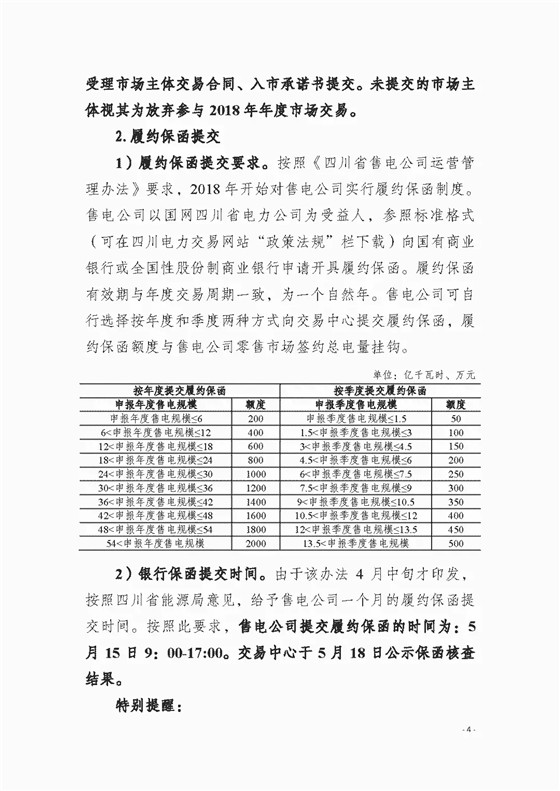 四川2018年度電力直接交易1號公告：風電、光伏、部分水電企業可參與直接交易