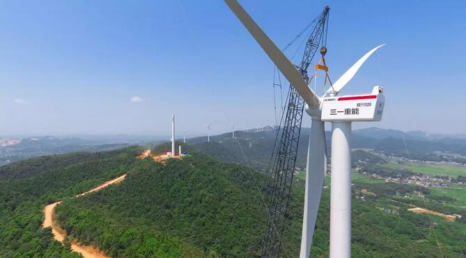 三一重能多地風場發(fā)電量屢創(chuàng)新高