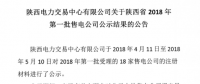 陜西省2018年第一批售電公司通過公示