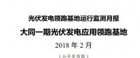 大同一期光伏發電領跑基地運行監測月報發布 各大企業表現如何？