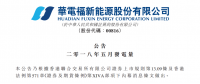 華電福新5月風(fēng)電發(fā)電14.58億度 較2017年同比增加1.6%