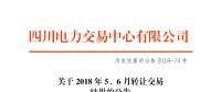 四川2018年5、6月轉(zhuǎn)讓交易結(jié)果