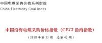 中電聯公布沿海電煤采購指數CECI第42期：5000大卡電煤成交價環比上漲8元/噸