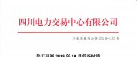 公告 | 四川關于開展2018年10月低谷時段棄水電量交易需求申報的公告