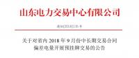 山東9月中長期交易合同偏差電量開展預掛牌交易：交易標的為39.98萬兆瓦時