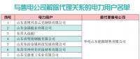 山東關于發布2018年10月份售電公司與新增電力用戶代理關系公示結果的通知