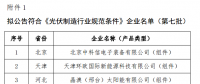 工信部公示第七批光伏制造行業規范條件名單 9家企業入圍