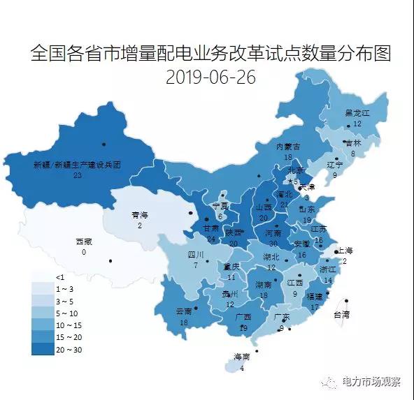 圖解四批404家增量配電業務改革試點