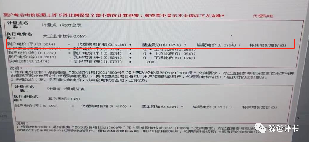 輸配電價 代理購電價格